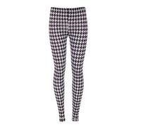 METLUQ M0D4 New Ladies Legging Jeggings Stretchy Pants Skinny Slim Fit Full Length Multi Print 8-26 (Dog Tooth, UK 20-22 XXL)
