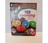 Metma Easter Egg Colouring kit and accessories 4 Coulors egg dye plus Pearl dye, 6 coulors capsules egg dye, crystals and pen