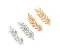 MetmejiaoRetro Gold Tree Leaf Shirt Suit Collar Pin Collar Button Collar Clip Gentlemen Suit Brooches Simple Elegant Leaves Sweater Men Brooch