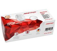 Meto Price Gun Labels (26×12 mm, Single-line, 6,000 Labels, White, Multifunctional Permanent and deep-Freeze, for METO, Contact, Sato, Avery, Tovel, etc.)