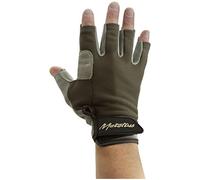 Metolius Talon Belay 3/4 Glove, Grey/Olive, Small