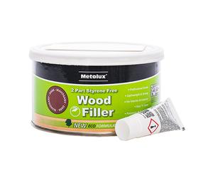 Metolux 65446 2 Part Styrene Free Wood Filler - Mahogany 275Ml Tin 1