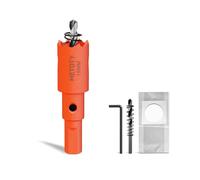 METOTY 19mm Bi-Metal Hole Saw,Universal HSS M42 Hole Saws,with Triangular Shaft Adapter and Centring Drill, One Free Dust Bag for Aluminum, Metals, Plastics, Acrylic Glass, Wood, Gypsum board