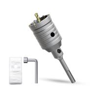 METOTY 2" Concrete Hole Saw, 51mm Masonry Hole Saw, with 110mm SDS Plus Shank Connecting Rod for Concrete Brick Cement Stone Wall Drilling Home Improvement (51mm | 2")