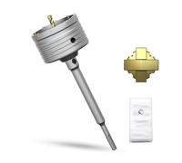 METOTY 4" Concrete Hole Saw,100mm Masonry Hole Saw, with 220mm SDS Plus Shank Connecting Rod for Concrete Brick Cement Stone Wall Drilling Home Improvement