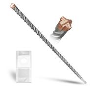 METOTY SDS Plus Drill Bit 14 mm x 600 mm, with 4 Carbide Cutting Edges, Head with Coating, Masonry Drill, Hammer Drill, Concrete Drill, for Stone, Concrete, Natural Stone, Brick Wall