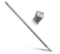 METOTY SDS Plus Drill Bit 16 mm x 500 mm, Hammer Drill, Concrete Drill, for Stone, Concrete, Natural Stone, Brick Wall