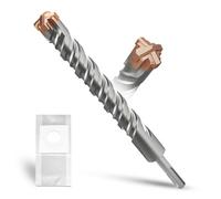 METOTY SDS Plus Drill Bit 26 mm x 260 mm, with 4 Carbide Cutting Edges, Head with Coating, Masonry Drill, Hammer Drill, Concrete Drill, for Stone, Concrete, Natural Stone, Brick Wall