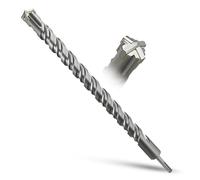 METOTY SDS Plus Drill Bit 32 mm x 460 mm, Masonry Drill, Hammer Drill, Concrete Drill, for Stone, Concrete, Natural Stone, Brick Wall