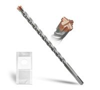 METOTY SDS Plus Hammer Drill Bit 14mm×260mm, with 4 Carbide Cutting Edges, Head with Coating, Masonry Drill, Hammer Drill, Concrete Drill, for Stone, Concrete, Natural Stone, Brick Wall