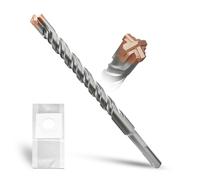 METOTY SDS Plus Hammer Drill Bit 16mm×210mm, with 4 Carbide Cutting Edges, Head with Coating, Masonry Drill, Hammer Drill, Concrete Drill, for Stone, Concrete, Natural Stone, Brick Wall