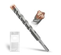 METOTY SDS Plus Hammer Drill Bit 18mm×210mm, with 4 Carbide Cutting Edges, Head with Coating, Masonry Drill, Hammer Drill, Concrete Drill, for Stone, Concrete, Natural Stone, Brick Wall