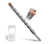 METOTY SDS Plus Hammer Drill Bit 18mm×260mm, with 4 Carbide Cutting Edges, Head with Coating, Masonry Drill, Hammer Drill, Concrete Drill, for Stone, Concrete, Natural Stone, Brick Wall