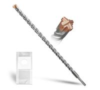 METOTY SDS Plus Hammer Drill Bit 18mm×460mm, with 4 Carbide Cutting Edges, Head with Coating, Masonry Drill, Hammer Drill, Concrete Drill, for Stone, Concrete, Natural Stone, Brick Wall