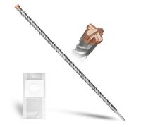 METOTY SDS Plus Hammer Drill Bit 18mm×600mm, with 4 Carbide Cutting Edges, Head with Coating, Masonry Drill, Hammer Drill, Concrete Drill, for Stone, Concrete, Natural Stone, Brick Wall