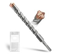 METOTY SDS Plus Hammer Drill Bit 20mm×260mm, with 4 Carbide Cutting Edges, Head with Coating, Masonry Drill, Hammer Drill, Concrete Drill, for Stone, Concrete, Natural Stone, Brick Wall