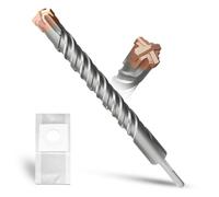 METOTY SDS Plus Hammer Drill Bit 28mm×310mm, with 4 Carbide Cutting Edges, Head with Coating, Masonry Drill, Hammer Drill, Concrete Drill, for Stone, Concrete, Natural Stone, Brick Wall