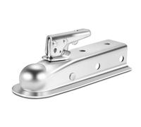 METOWARE Straight Trailer Coupler for 2" Channel, 2" Ball Trailer Tongue Coupler 3,500LBS