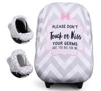 Metplus 2-in-1 Baby Car Seat Cover, Multi Use Cover for Baby Car Seat Canopy with Privacy Sun Shade, Protect Your Baby's Safety Seat with Style, Infant Carrier Covers for Boys & Girls