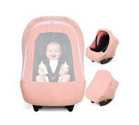 Metplus 2-in-1 Baby Car Seat Cover, Multi Use Cover for Baby Car Seat Canopy with Privacy Sun Shade, Protect Your Baby's Safety Seat with Style, Infant Carrier Covers for Boys & Girls