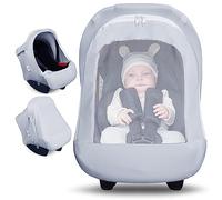 Metplus 2-in-1 Baby Car Seat Cover, Multi Use Cover for Baby Car Seat Canopy with Privacy Sun Shade, Protect Your Baby's Safety Seat with Style, Infant Carrier Covers for Boys & Girls