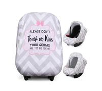 Metplus 2-in-1 Baby Car Seat Cover, Multi Use Cover for Baby Car Seat Canopy with Privacy Sun Shade, Protect Your Baby's Safety Seat with Style, Infant Carrier Covers for Boys & Girls