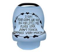 Metplus Car Seat Covers for Babies, Multi Use Infant Carseat Canopy, Stretchy Baby Carrier Cover, Soft Breathable Nursing Cover for Breastfeeding, Newborn Boy Girl Shower Gifts