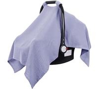 Metplus Muslin Car Seat Cover for Babies - Carseat Stroller Cover Infant Stroller Covers for Boys and Girls, Breathable & Lightweight, Fits Most Strollers & Baby Car Seats