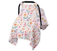 Metplus Muslin Carseat Cover for Babies,Breathable Infant Carseat Cover Lightweight Baby Carrier Cover for Girls Boys, Fit Spring Summer/Hot Days/Warm Weather