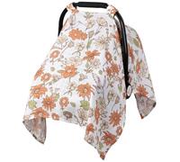 Metplus Muslin Carseat Cover for Babies,Breathable Infant Carseat Cover Lightweight Baby Carrier Cover for Girls Boys, Fit Spring Summer/Hot Days/Warm Weather