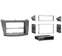 Metra 99-7514B Single or Double DIN Installation Dash Kit for 2010 Mazda 3, Painted Matte Black to Match Dash (Black)