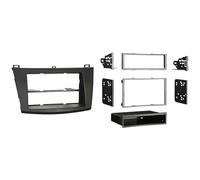 Metra 99-7514B Single or Double DIN Installation Dash Kit for 2010 Mazda 3, Painted Matte Black to Match Dash (Black)