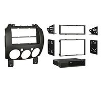 Metra Electronics 99-7518B Single/Double DIN Dash Installation Kit for 2007-Up Mazda 2 Vehicles, Black