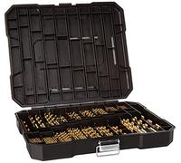 Metric 230 Pieces Titanium Twist Drill Bit Set, 135° Tip High Speed Steel, Size from 1mm up to 10mm, Ideal Drilling in Wood/Cast Iron/Aluminum Alloy/Plastic/Fiberglass, with Hard Storage