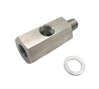 Metric Adapter Oil Pressure Sensor 1/8" NPT Female X M10X1 Male & Female Tee