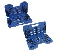 Metric Allen Hex Key + Torx Star T Bar Sets 2 - 10mm T10 - T50 18pc