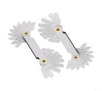 Metric and British Thread Pitch Gauge Set, 2pcs, Efficient and Labor Saving