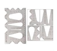 Metric and for imperial Thread, Rust Resistant Steel Metric | For Workshop Use, Dual Metric & for imperial Scales, for ideal for Mechanics, Stainless Steel Body, 193mm x 116mm