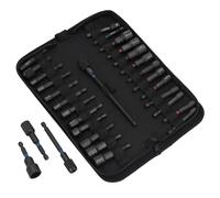 Metric and Imperial Magnetic Nut Drivers Impacted with 1/4in Hex Shank 29pc