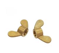 Metric Brass Wing Nuts - M3 M4 M5 M6 M8 M10 M12 Big Ear Butterfly Nuts, Special-shaped Hand Screw Nut Claw Nut - 2 to 10 Pieces