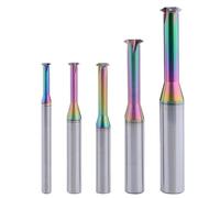 Metric Carbide Thread Milling Cutters Threading End Mills for Aluminum Thread Angle 60 Degrees CNC for Metal Working Replace Taps-（d2.35 1pcs;d3.15 1pcs;d3.9 1pcs;d4.8 1pcs;d6.0 1pcs）