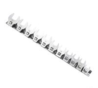 Metric Crow Foot Open End Wrenches 11pcs 10 22mm with 3/8 Inch Drive for Use in Automotive and Manufacturing Fastener Applications