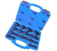 Metric Crowfoot Wrench Set - Industrial Open End Wrenches for Mechanical Repairs Antislip Grip Alloy Steel Automotive Tool 10-Piece Set