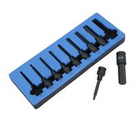 Metric Deep Impact Allen Hex Key Sockets 1/2in Drive 5 - 19mm 9pc 100mm
