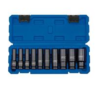 Metric Deep Impact Socket Set, 1/2"" Sq. Dr. (10 Piece)