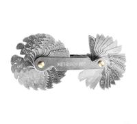 Metric, For Imperial, U S Thread Pitch Gauge Tool Set 58 Pieces for Screw Measurement with Chrome Plated Steel and Rotary Adjustment