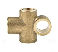 Metric for m10 Female Tee Connector for 3/16 Brake Pipe Metric | Made from solid brass, resists rust and , ensures long-term durability in wet conditions