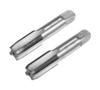 Metric Hand Tap M16 Thread 1.25 Pitch 4 Straight Flutes H2 Alloy Tool Steel Bottom & Taper Screw Tap Set Tapping Tools for Repairing 1 Pair