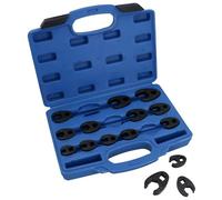 Metric Impact Impacted Crowfeet Crowfoot Spanner Wrench Set 8 - 24mm 15pc