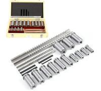 Metric Keyway Broach Set, 22-Piece High Speed Steel Tool Kit for Precision Cutting, Professional Machining, Workshop Repair with Wooden Box